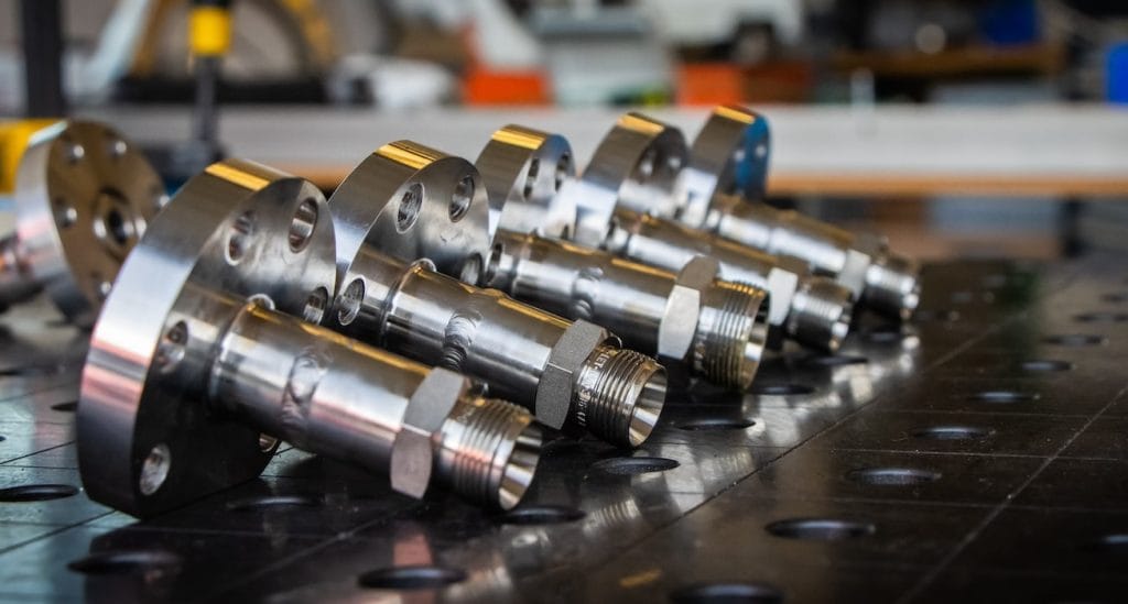 Parts of a thermal system wait for their assembly after quality control.