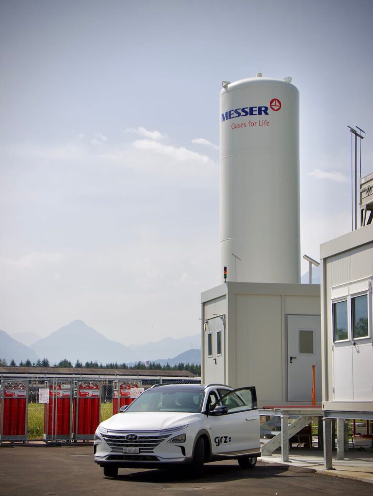 Hydrogen-powered Hyundai Nexo car